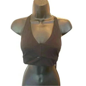 ATHLETA Small Black Strappy Sports Bra - size Small